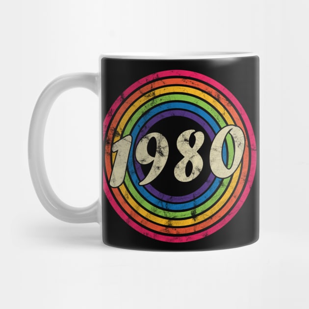 1980 - Retro Rainbow Faded-Style by MaydenArt